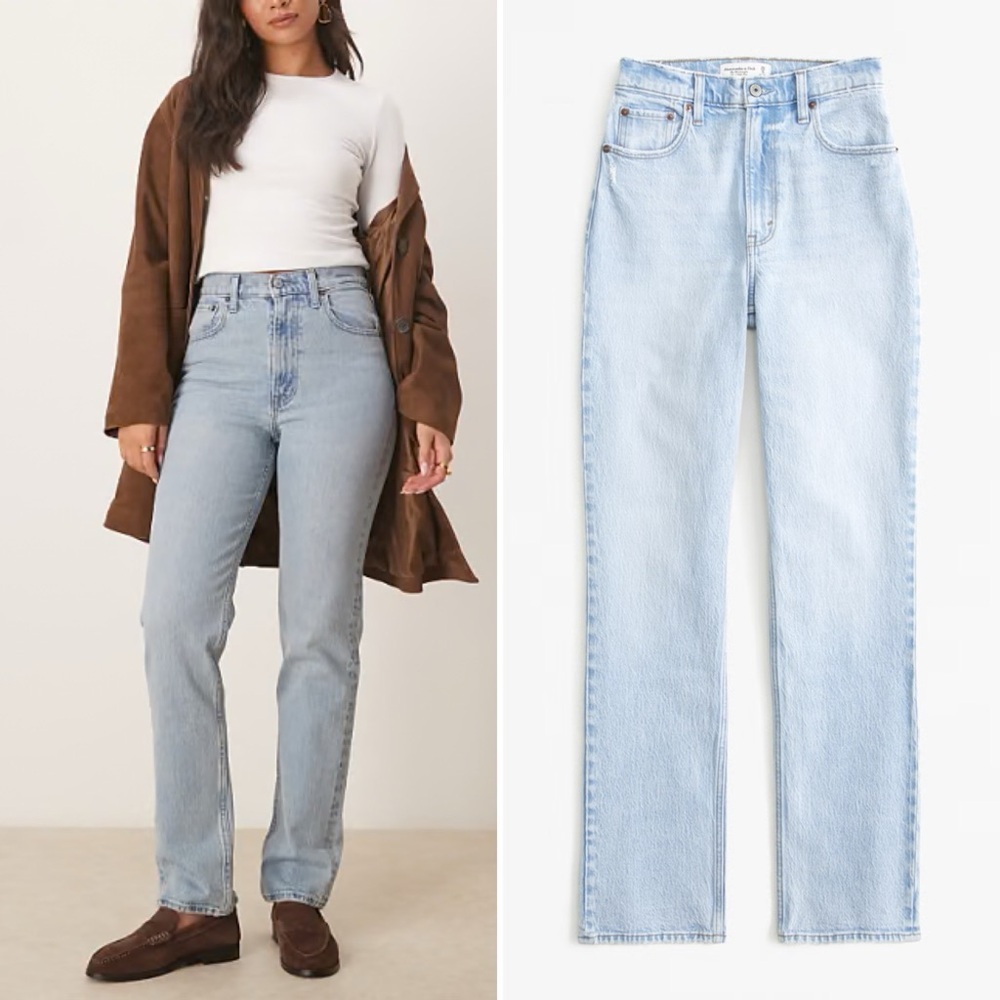 Abercrombie & Fitch 90's Straight Ultra High Rise Jean